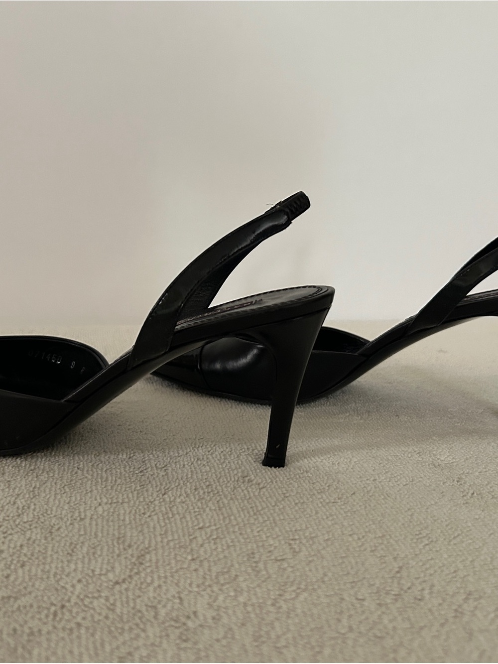 Ralph Lauren Black Pointed Toe Slingback Pumps - Picture 5 of 12